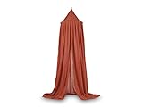 Jollein Moskitonetz Vintage 245 cm rust rot Betthimmel für Kinder- & Babybett | 002-005-65315