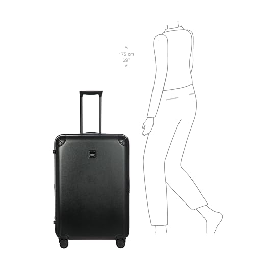Bric's Amalfi Lightweight Hard Shell Suitcase – Checked Luggage with Water-Repellent Zip, Smooth 360° Wheels & TSA Lock - 30 Inch, Black by Bric's - Image 6