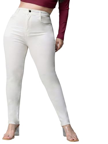 Image of Miss Chase A+ Women's Bootcut High Rise Regular Length Stretchable Denim Jeans