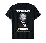 History-of-US-Presidents-Outfits Soulz Ford's Theater Presidential History Abe Lincoln Funny Unisex-Adults T-Shirt, Black, Small