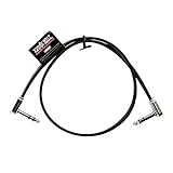 【正規品】 ERNIE BALL 6410 フラット・リボン・ステレオ・パッチケーブル ブラック 24インチ 60cm EB 6410 24" FLAT RIBBON STEREO PATCH CABLE BK