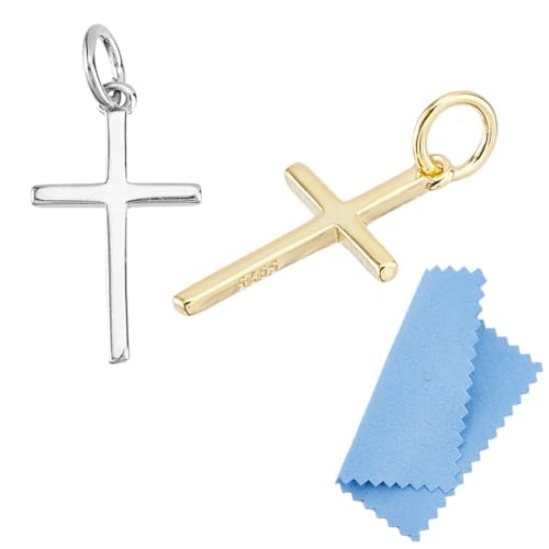 Croix en argent 925 sterling pour la création de bijoux fins