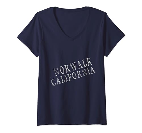 Lettre ouverte de Norwalk en Californie T-Shirt avec Col en V