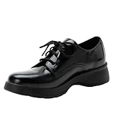 Alegria Women's Joclyn Dapper Black Lace Up Leather Oxford Shoe 9.5-10 M US