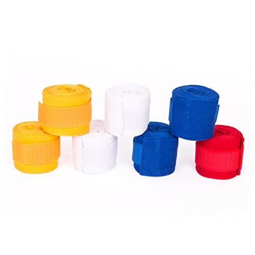 ifundom Protective Boxing Hand Wraps 2.5m Full Cotton Straps for Karate Kickboxing Handguard Wrist Support and Groin Protection