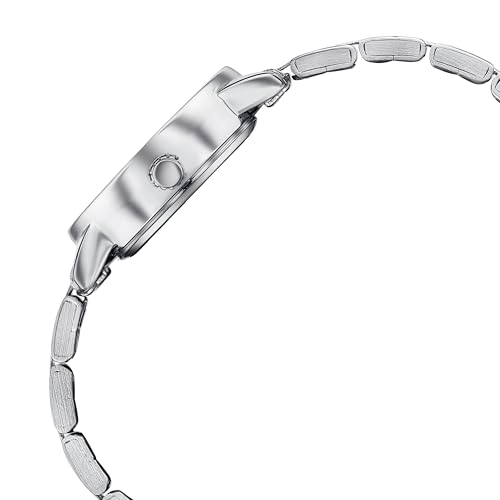 Image of Sonata Poze 6 Chrome Calling Quartz Pink Round Dial Women's Watch | Stainless Steel Strap Material | Watches for Women Analog - SP80128SM01