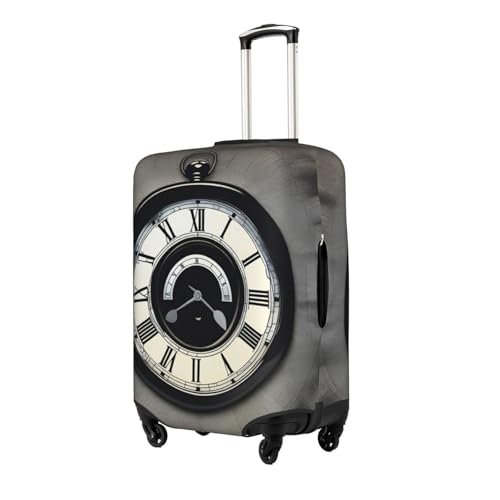Time Travel Medium Luggage Suitcase Cover.The cover does not include the suitcase itself, White2