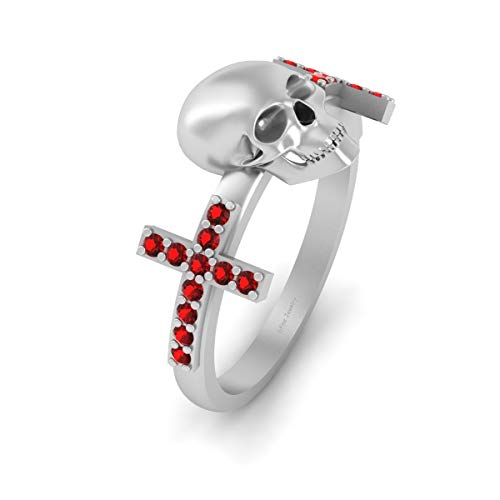 Bague de fiançailles diamant rouge 0,20ct, le cadeau d'amour idéal