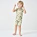 pureborn Kids Viscose from Bamboo Pajamas Set Pjs - Little Boy Short Sleeve Snug Fit Soft Sleepwear 2pcs Farm 8 Years