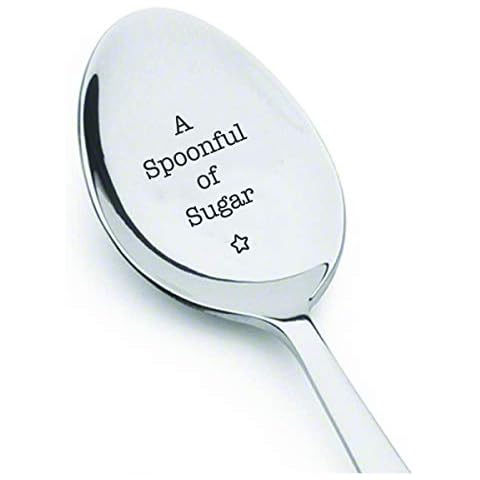 A Spoonful of Sugar Mary Poppins Themed Teachers Day Music Lover Stainless Steel Spoons for Special Occasion - Machine Engraved Spoons - Ideas from Boston Cover