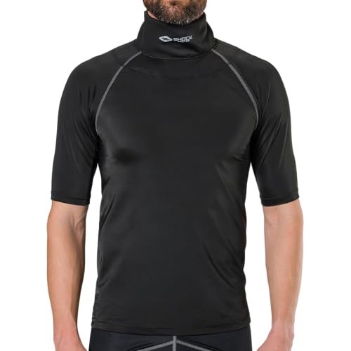 Shock Doctor Compression Shirt with Neckguard for Hockey with Integrated Neck Guard. for Adult Men2
