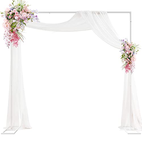 Putros Heavy Duty Backdrop Stand 8ft x 8ft White Pipe