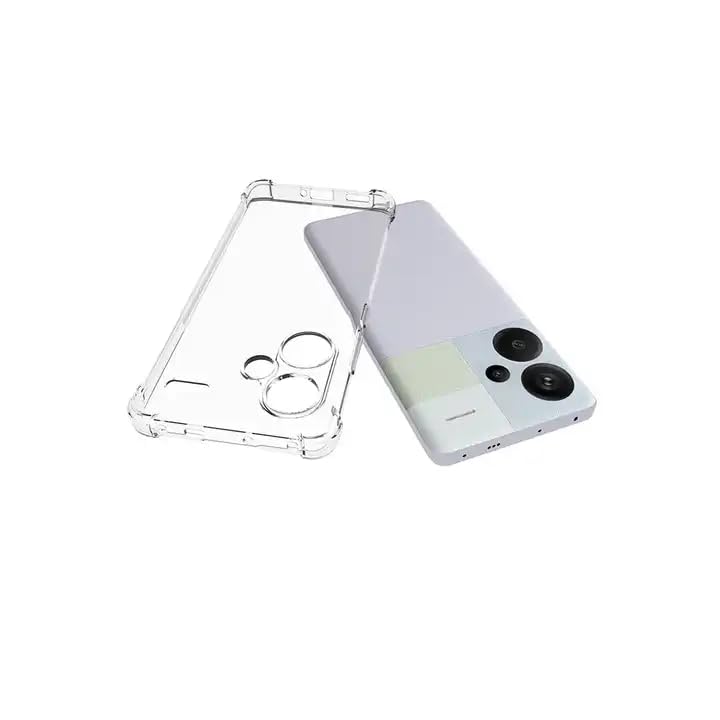 Image of for Redmi Note 13 Pro Plus 5G Case, Phone Case Clear Transparent Reinforced Corners TPU Shock-Absorption Flexible Cell Phone Cover for Redmi Note 13 Pro Plus 5G - Transparent