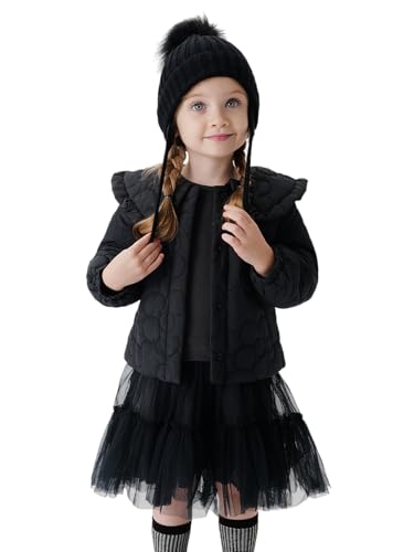 marc & janie Toddler Girl Peter Pan Collar Lightweight Quilted Puffer Jacket 241198