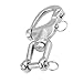 Jaw Swivel Snap Shackle, 2Pcs 316 Stainless Steel Heavy Duty Swivel Eye Snap Shackle for Sailboat (128mm)