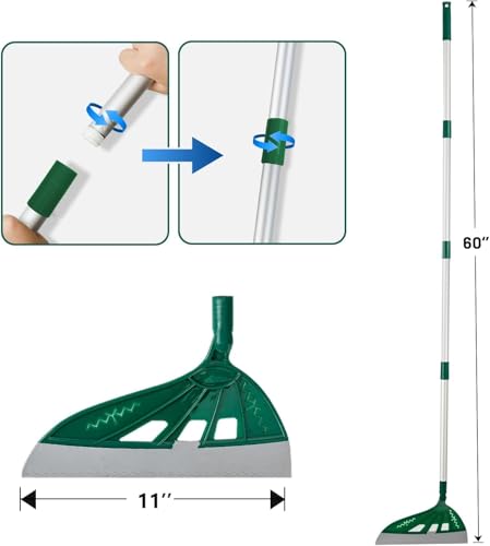 Image of Magic Air Silicone Broom Sweeper, Multifunction Silicone Broom, Household Squeegee for Floor Cleaning, Bathroom, pet Hair, Blue Dog Brush Set（Green）