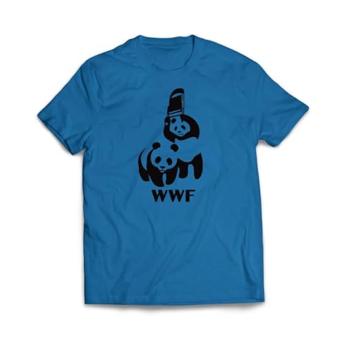 Panda Top Ropes Elbow Drop T-Shirt | Funny Parody | Available in Sizes S-5XL (US, Alpha, X-Large, Regular, Regular, Royal)