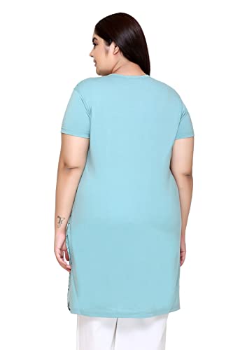 In Love Women's Henley Longline Tshirts for Summer (PSLHNLP-3100) - Image 3