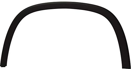 Evan Fischer Front, Driver Side Fender Flares Compatible with 2018-2022 Chevrolet Traverse Plastic, Black, Black - GM1290253