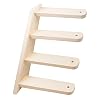 Katzentreppe, Haustier Katzen Wandhalterung, Katzenkratzleiter, Kletterleiter Wand Klettern Holz Sprungbrett Treppen Regal für Haustiere, Möbel zum Klettern, Spielen, Faulenzen – 4 Schritt