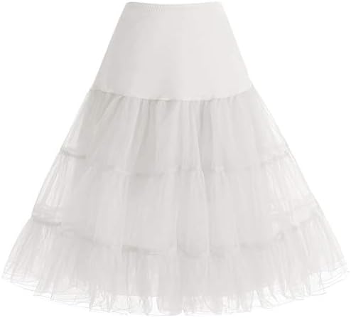 Enagua Rockabilly Años 50 para Mujer – Miriñaque de Organza Ideal para Faldas y Vestidos Pin Up