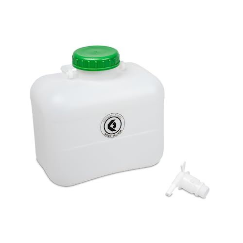 Bidon à eau à col large Kildwick 10 l jerrican avec valve pour bivouac