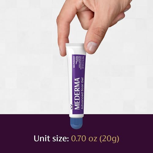 mederma advanced scar gel - treats old amp new scars reduces appearance of scars from acne surgery burns injury amp stretch marks 070 oz 20g