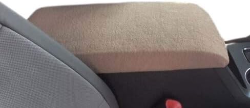 Car Console Covers Plus Made in USA Designed to fit The Back Seat Console ONLY of The Infiniti QX80 2014-2024 Fleece Auto Armrest Center Console Cover Protector Black