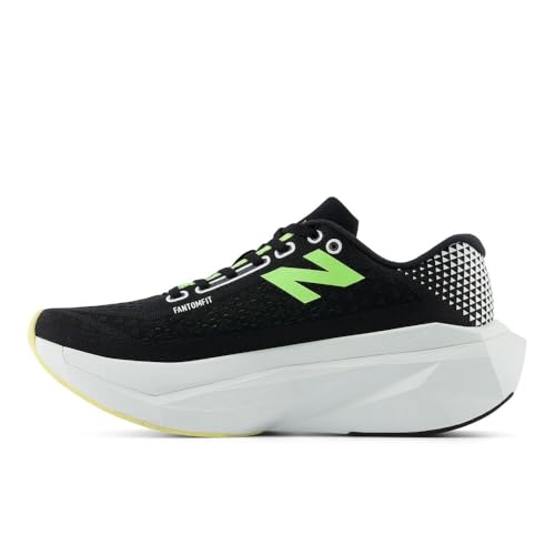 New Balance New Balance Women's FuelCell SuperComp Trainer V3 Running Shoe, Black/Phantom/Bleached Lime Glo, 9 M