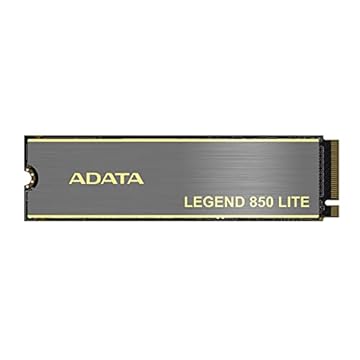 ADATA SSD de 2 TB Legend 850 LITE, NVMe PCIe Gen4 x 4 M.2 2280 Unidade interna de estado sólido, velocidade de até 5.000 MB/s, armazenamento para jogos e atualizações de PC, alta resistência com 3D