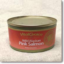 Vital Choice Wild Alaskan Pink Salmon - Skinless/ Boneless - 6 Oz (3 Cans)