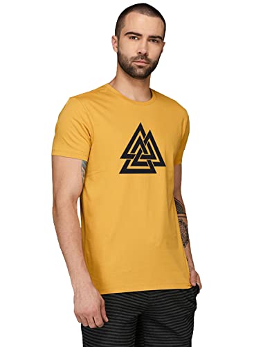 Image of ADRO 100% Cotton Lycra Tshirts for Men Combo Pack of 3 | Regular Fit | Printed T Shirt | Round Neck Half Sleeve| Mens Tshirts