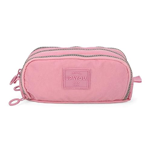 Estojo Triplo Crinkle Rosa Up4You - Luxcel 2023