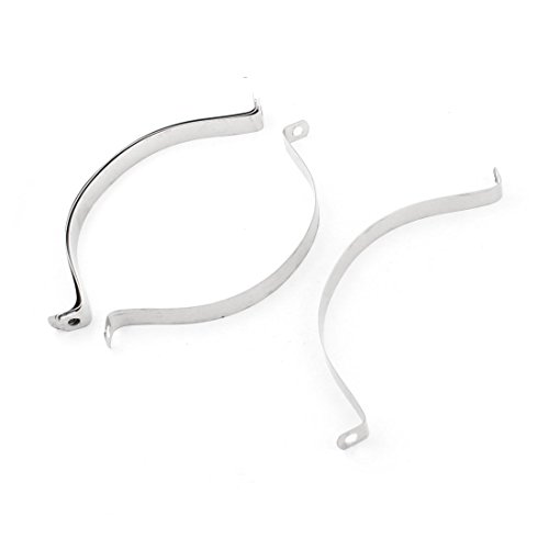 Uxcell Pipe Stainless Steel Hose Tube Clamp Support (5 Piece), 2