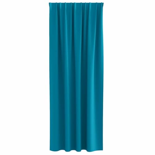 Rideaux occultants turquoise de haute densité en polyester 225x140 - 4