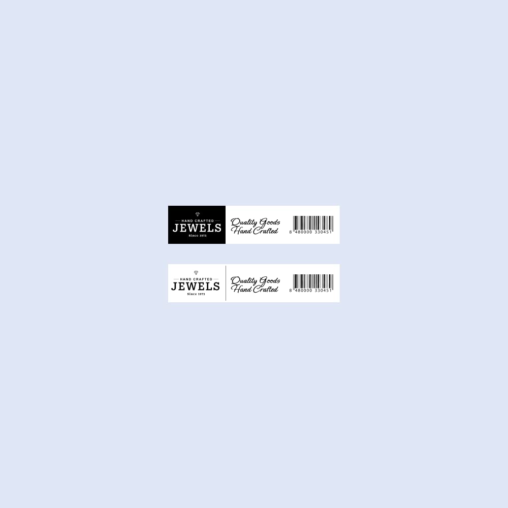 Zebra ZSB Jewellery Labels - 450 Labels, 2.25 x 0.5 inch, Compatible with ZSB-Series Printer