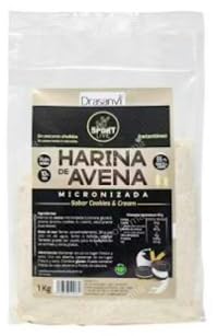 Harina de Avena Micronizada, Sabor Cookies & Cream, 1 kg, Sport Live