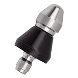 GALPADA Edelstahl Hochdruckreinigerdüse Mit Rotierender Düse Design Für Effektive Rohrreinigung Und Abwasserbeseitigung Im Hausgebrauch