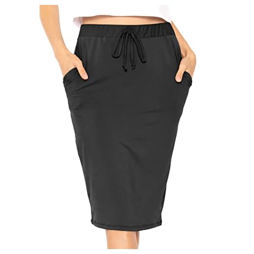 Women's Oh So Soft Jogger Skirt with Pockets Black X-Large
