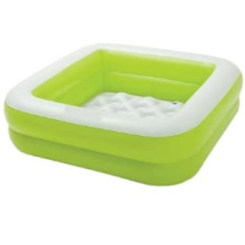 Image of LONGMIRE 3 ft Portable Inflatable & Foldable Kids Swimming Pool Baby Bath Tub Water Pool for Kids and Adults Outdoor & Indoor Kids Bathing Tub - Multicolor