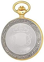212 Main Two-Tone Hunter Case Mechanical Pocket Watch White