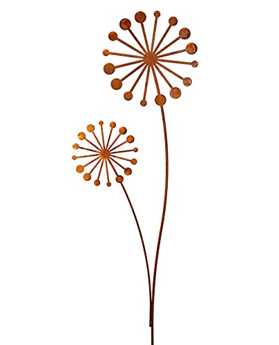 Blümelhuber Pusteblume Gartenstecker Edelrost – Rostige Deko Für Garten, Balkon & Terrasse
