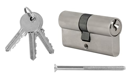 Cilindro de cierre 30/30 para cerradura de puerta puerta delantera - cerradura de cilindro - cerradura de puerta delantera - cilindro de cierre de puerta - cerradura con llave - cilindro de perfil