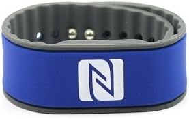 NFC Armband | NXP NTAG 216 | 924 Byte | blau/grau | verstellbar