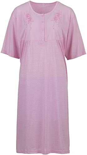 Camicia Da Notte Flanella Camicia Da Notte Donna Casual Nights - Foto 2