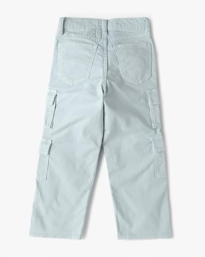Image of GAP Kids Girl Straight Fit Mid Rise Clean Washed Pants