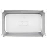 Viking Premium 9-Inch Nonstick Ceramic Bread Loaf Pan, Made without PFAS, Heavy Gauge Aluminized Steel Baking Pan for Bread and Cake, Reinforced Iron Frame, Even Heating, Oven Safe to 475F, Silver