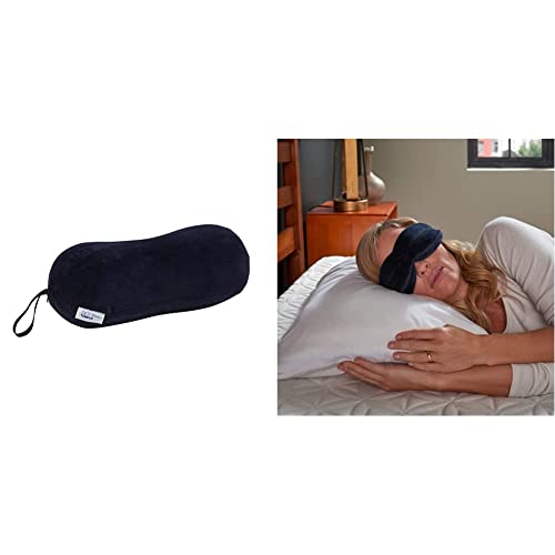 Image of Tempur-Pedic All-Purpose Memory Foam Travel Pillow and Tempur-Pedic Sleep Mask Bundle