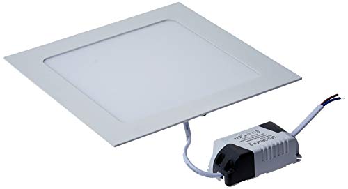 Painel Plafon LED 12W de Embutir Quadrado 17cm, Bivolt, 3000k Branco Quente, Avant
