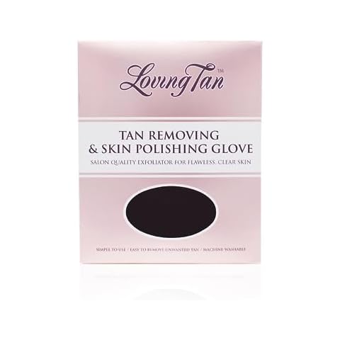 Loving Tan Reusable Self Tanner Removing & Skin Polishing Glove, Exfoliating With Light & Heavy Options, Washable & Durable Design, Suited for All Skin Types - 1 ct. Cover